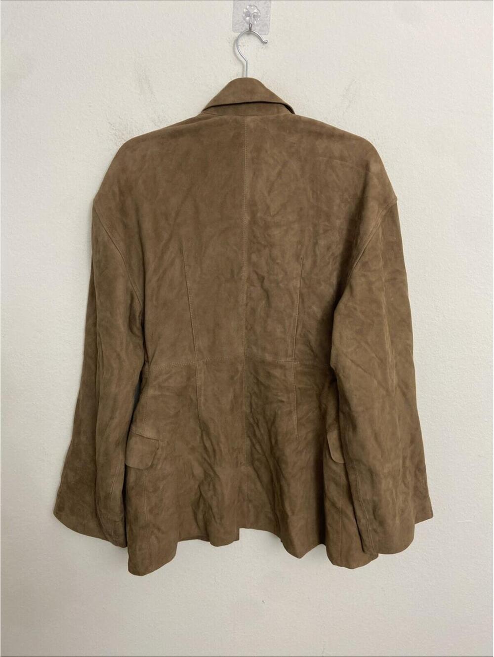 Eaves Revolve Salta Suede Jacket in Tan SIZE M NWT $528msrp - Picture 8 of 11